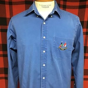 GUC POLO Rare vintage 1987 two flag shirt sz L